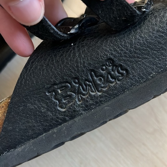 Birkenstock Birki’s Boston Clogs Black Cork Double Buckle Size Women’s 8 Men’s 6 - Picture 4 of 9